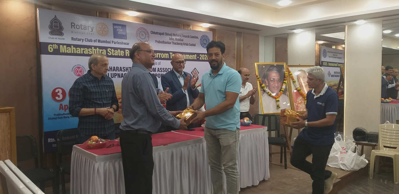 6th Rotary Club of Mumbai Parleshwar State Ranking Carrom Tournament 2026-27